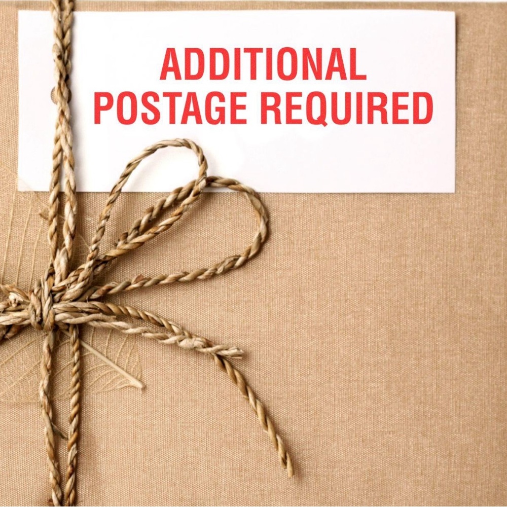 Extra Postage for over size orders. Please Add when bundles over 5lbs.
